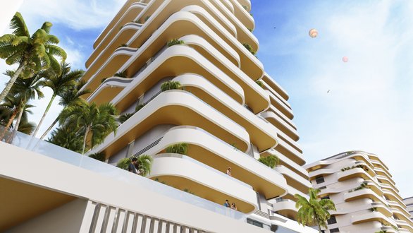 Apartment tower view