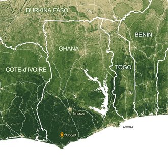 GHANA Tarkwa location