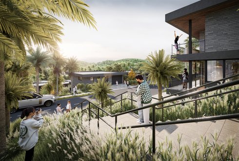 Goa Bambolim View 06 from the stairs