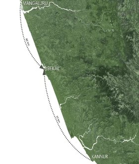 Kerala location with cities